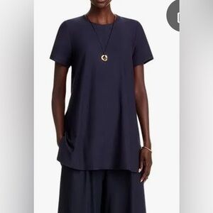 Eileen Fisher Midnight Blue Tunic Top
